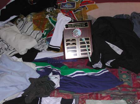 Trophy after heavy night on town